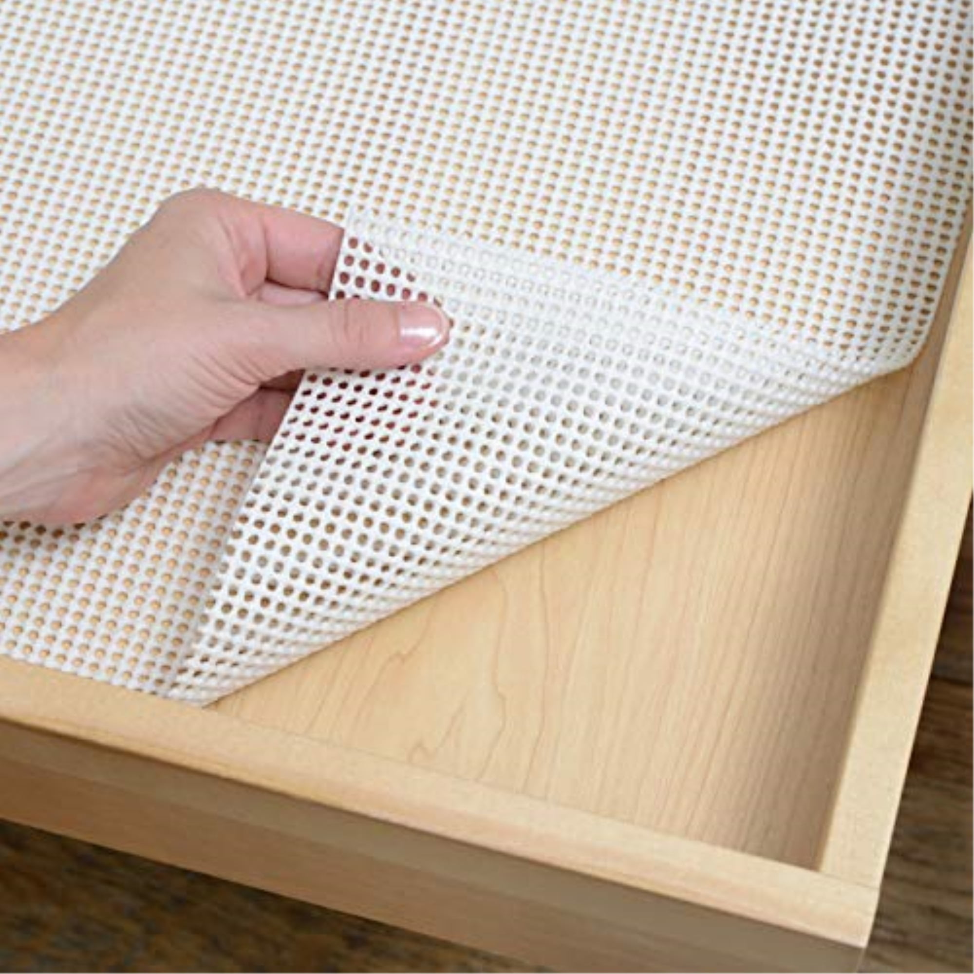 Con-Tact Brand Grip Premium Non-Adhesive Shelf Liner- Thick Grip Alloy Gray  (18''x 8')