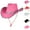 Hot Pink, variant on QURATI Western Cowgirl Hat Sparkly Cowboy Hats Funny Party Hats with Tassel Bands Sequin Trim Party Hats for Women Men Pink One Size