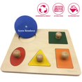 thumbnail image 2 of Juguete Rompecabezas de Madera Buootooy Montessori con Formas Múltiples para Bebés, 2 of 6