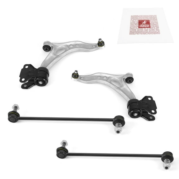 Metrix Premium Chassis Parts - 4 PC Front Lower Control Arm & Front Sway Bar Stabilizer End Link Kit Fits 13-17 Ford C-Max, 12-18 Focus, 19-22 Transit Connect, RK622788 RK622753 K750554