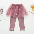 thumbnail image 3 of 2-8T Girls Footless Leggings Tights with Ruffle Tutu Skirts Kids Culottes Ballet Pantskirt, 3 of 6