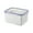 Blue, variant on Fresh Container,BPA Free Partitioned Food Storage Container with Lid,Detachable Fruit Containers Produce Saver Organizer with Vents Stay for Vegetable,Fruit,Salad-Blue,S