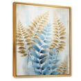 thumbnail image 2 of Designart "Symphony Of Breezy Blue And Golden Ferns V" Ferns Floater Framed Canvas Prints, 2 of 5