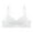 White, variant on LOVZFMLL Bras for Women or Teen Girl Solid Color Comfort Soft Breathable Bras No Underwire Push Up Full Coverage Bra Everyday Bralettes White M