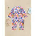thumbnail image 5 of FEORJGP Toddler Boys and Girl Pajama Romper Infant 0-2Y Easter Lounge Outfits Cute Lapel Neck Long Sleeve Bodysuit Rabbit Print Jumpsuit Kids Newborn Loose Casual Cartoon Sleepwear, 5 of 9