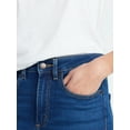thumbnail image 5 of Time and Tru Women's High Rise Curvy Straight Leg Jeans, 29" Inseam, Sizes 0-22, 5 of 6