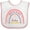 White and Pink, variant on Inktastic Handpicked for Earth by My Brother in Heaven Rainbow Boys or Girls Baby Bib