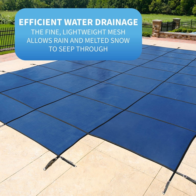 Pool Grounding Mesh Blue Wave Products 16 X 32 Rectangular Mesh Inground Pool Safety