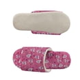 thumbnail image 3 of Psesaysky Pink Sugar Skull Print Slippers for Women Indoor House Bedroom Open Toe Slides Sandals Shoes Trendy Gift for Womens Soft Sole, Size 7.5-8.5, 3 of 7