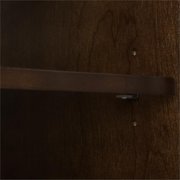 Asher Record Storage Stand Dark Brown