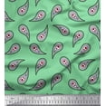 thumbnail image 1 of Soimoi Green Cotton Duck Fabric Floral & Paisley Print Fabric by the Yard 42 Inch Wide, 1 of 3