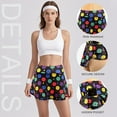 thumbnail image 3 of DEXIO Women's Polka Dot Tennis Skort with Built-in Shorts & Hidden Pocket, High Waisted Stretchy Athletic Skirt for Running Hiking, 3 of 12