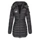 thumbnail image 1 of Parkas de manga larga para mujer, otoño e invierno, chaqueta holgada, mediana y larga, con estampado pequeño, chaqueta de plumón cálida, chaqueta de manga larga, abrigo para mujer, 1 of 2