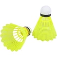 thumbnail image 1 of Arrowmax A - 300 Nylon Badminton Shuttlecocks , With Great Stability And Durability , Speed - Fast | Yellow , Pack Of 12, 1 of 4