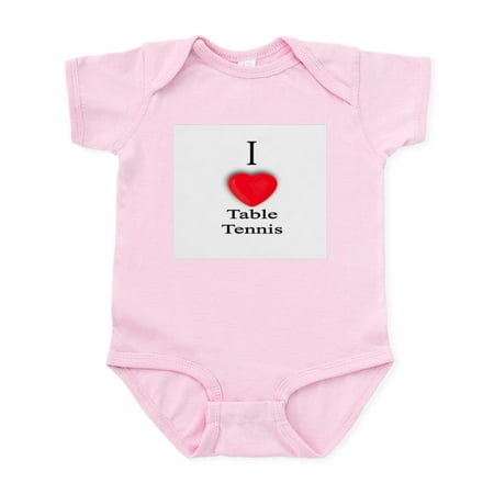 

CafePress - Table Tennis Infant Creeper - Baby Light Bodysuit Size Newborn - 24 Months