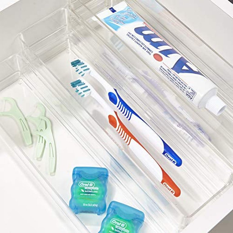 Plastic Drawer Organizers Stori Break Resistant 12 X 3 Inches Set of