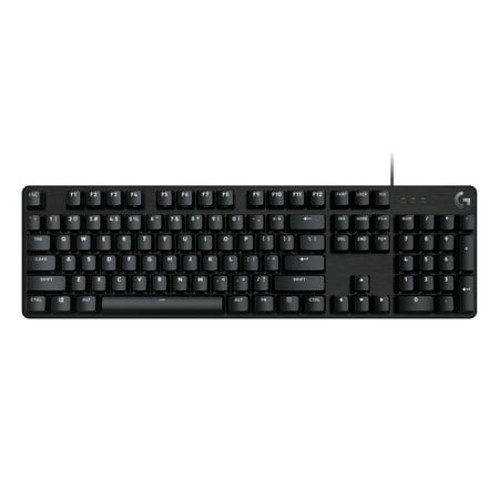 Logitech G413 SE Full-Size Corded Gaming Keyboard, PBT Keycaps, Tactile Mechanical Switches, 6-Key Rollover Anti-Ghosting, FN Keys—white Backlit LED