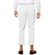 thumbnail image 3 of Pantalones a rayas INSPIRE CHIC para hombre, corte ajustado, frente plano, recortados y cónicos, blancos, talla 38, 3 of 5