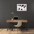 thumbnail image 3 of Hausenflock, Alan 32x23 White Modern Wood Framed Museum Art Print Titled - Geo Facade II, 3 of 4