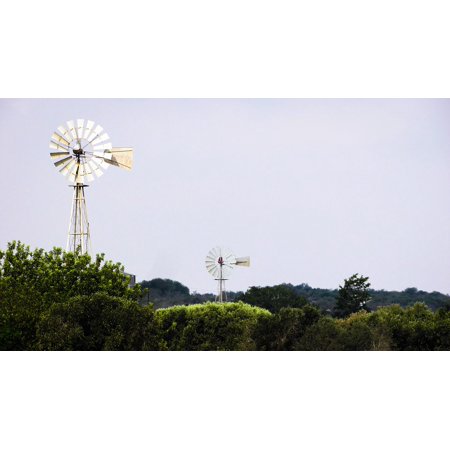 Countryside Windmill - LAMINATED POSTER Countryside Rural Wind Traditional Windmill Nature Poster Print 24 x 36