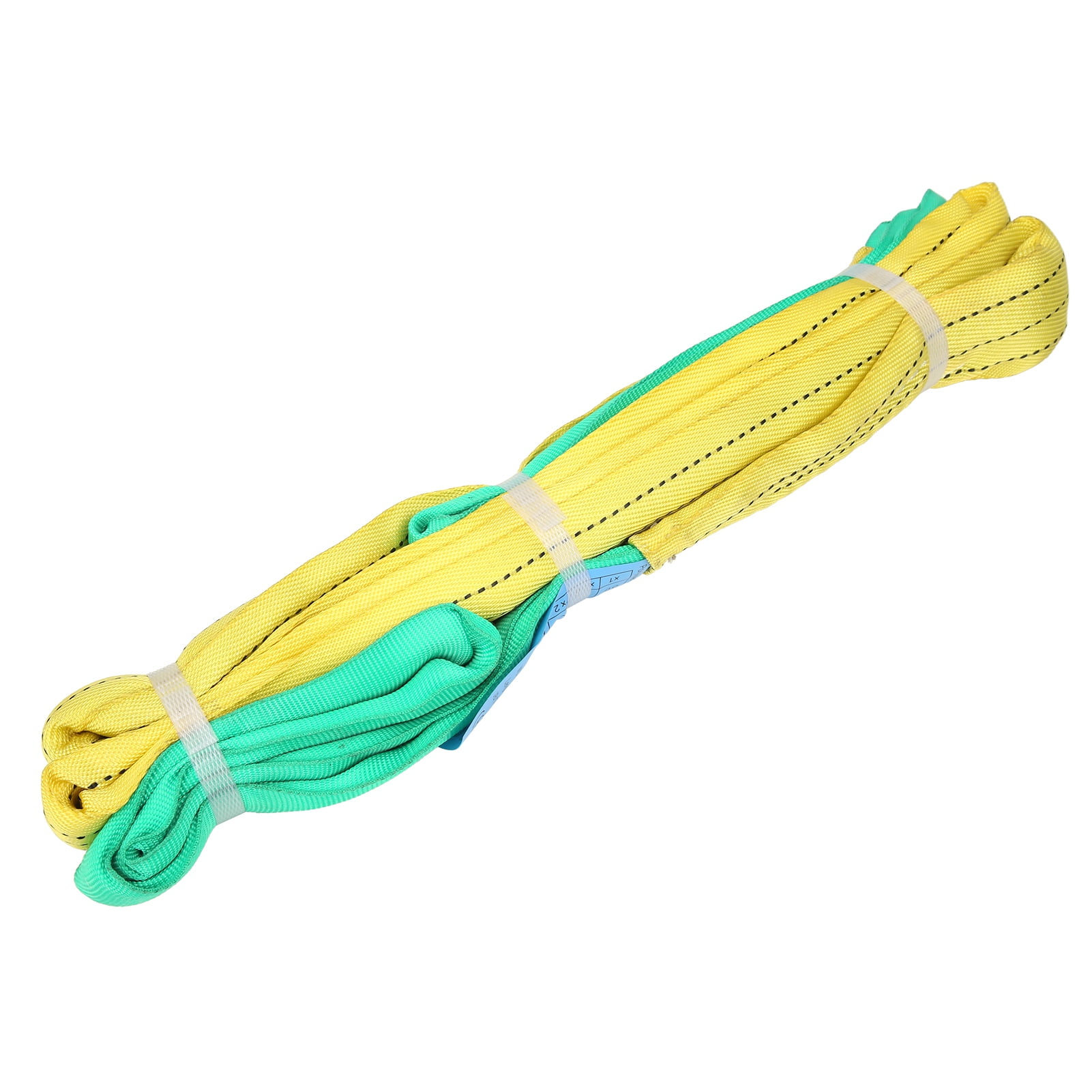 Octpeak 9.8ft 2T Flexible Lifting Sling Flat Industrial Hoisting Strap Double Eyes Polyester