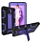 Mignova for Galaxy Tab A 8.0 SM-T380 Case.Hybrid Shockproof Rugged Anti-Impact Drop Protection Cover Built-In Kickstand For Samsung Galaxy Tab A 8.0 2017 SM-T380 T385(Black/Pruple)