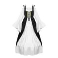 thumbnail image 4 of Hvyesh Womens Medieval Renaissance Costume Cosplay Over Dress Victorian Dress Vintage Gothic Dress, 4 of 8