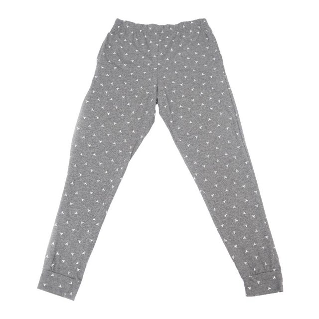 Pantalón Pijama George Talla M Pijama Diseño Triángulos Gris