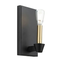 Artcraft Lighting Notting Hill Collection 1Light Sconce Black and Brushed Brass
