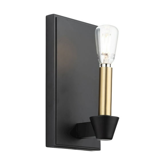 Artcraft Lighting Notting Hill Collection 1Light Sconce Black and Brushed Brass