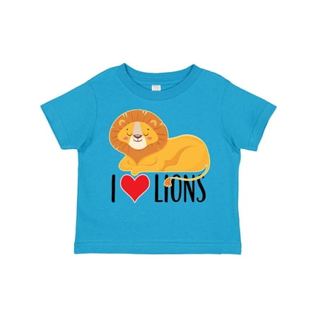 

Inktastic I Love Lions Gift Toddler Boy or Toddler Girl T-Shirt