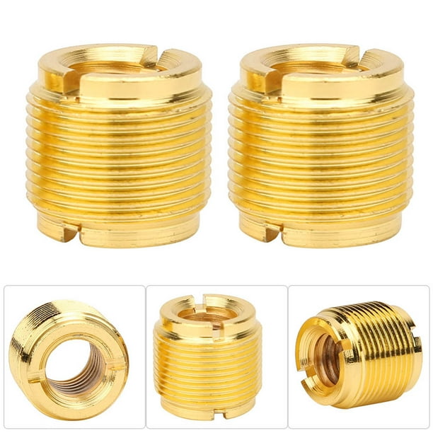 2 Adaptadores De Tornillo De Rosca Macho De 5/8 Pulgadas A Hembra De 3/8 Pulgadas, Convertidor De Montaje De Soporte De Micrófono Universal, Construcción De Metal Duradero,