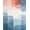 Multi Blue Blush Taupe, Pattern 2, variant on ODIKA Odd Interlocking Irregularly Ombre Abstract Gradient Minimalist for Dorm Room, Small Living Apartment, Stain Resistant Low Profile