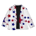 thumbnail image 3 of Kids Boys Girls' Independence Day Printed Personality Suit Jacket, 3 of 4