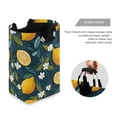 thumbnail image 3 of Yayeee Freestanding Laundry Hamper with Handle Collapsible Large Storage Basket for Clothes, Green Lemons, 3 of 7