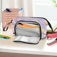 thumbnail image 6 of Nylon Fish Mouth Pencil Case with Large Capacity Zipper Pencil Pouch Pastel Purple Easter Bunnies Pencil Bag Organizers, 6 of 7