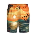 thumbnail image 3 of Picia Tropical Sunset Paradise Pajama Shorts for Men, Men's Pajama Bottoms, Sleepwear,Short Pajama Pants-3X-Large, 3 of 9