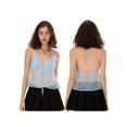 thumbnail image 2 of LMLYSoH Women Tank Tops Lace Tie-Up Halter Neck Casual Vests Summer Backless Sleeveless Tops Streetwear, 2 of 7