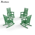 thumbnail image 7 of AreShark Outdoor Rocking Chair, All Weather Resistant Patio Rocking Chair, HDPE Porch Rocker for Deck, Balcony, 380lbs, Dark Green, 7 of 7