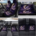 thumbnail image 2 of Yuyamidu Purple Butterfly Car Seat Covers Full Set of 15 Moon Car Floor Mats Auto Steering Wheel Cover Seatbelt Covers Handbrake Sets Cup Coasters Interior Auto Accessory Decor, 2 of 6