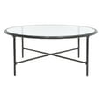 thumbnail image 4 of SAFAVIEH Couture Jessa Glam Round Metal Coffee Table, Black, 4 of 10