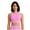 Hot Pink, variant on Xfvqtps Women Workout Bra Tank Top Sleeveless Rib Push up Sports Bra Built-in Bra Crop Top Green