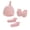 Pink, variant on Baby Beanie And Anti-Grab Gloves Pack Baby Bonnet And Anti-Scratch Glove Kit Baby Ears Hats Mittens And Socks Set For Boys Girls Hat 0-6 Month