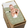 thumbnail image 2 of Sweet Jojo Designs Boho Hatch Green and White Changing Pad Cover, 2 of 6