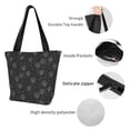 thumbnail image 3 of Goofa Flying Dandelion Pattern Tote Bags,Large Capacity Bag,Beach Tote with Zipper Closure, Large Capacity and Foam Padding, 3 of 6