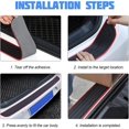 thumbnail image 5 of Lishi Car Rear Bumper Protector - Universal Rubber Anti-scratch Trunk Exterior Accessory (40"*3.5"), 5 of 5