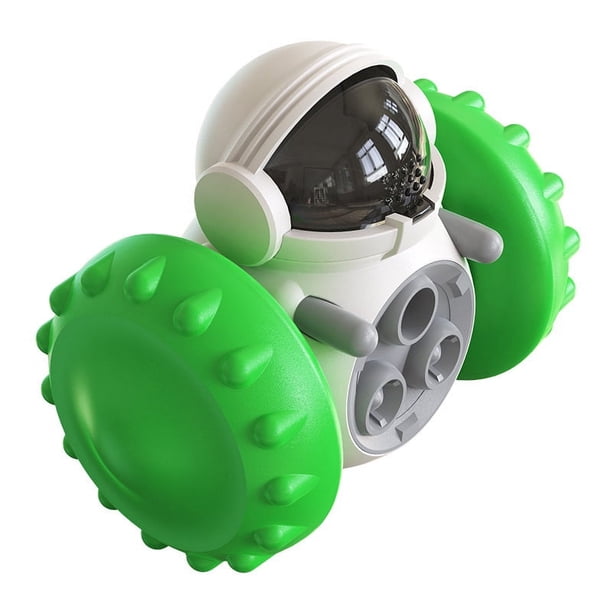 Juguetes de rompecabezas para perros, dispensador interactivo de alimentos, juguetes de alimentación lenta para perros inteligentes para mantenerlos ocupados, verde