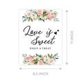 thumbnail image 4 of Koyal Wholesale Peach Coral Floral Garden Wedding Signs Bundle 30 Set for Ceremony, Reception Decor Signage, 8.5 x 11", 4 of 5