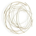 thumbnail image 2 of Cheungs Accent Piece Gold Abstract Round Wall Art, 2 of 7