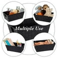 thumbnail image 3 of Simplify 25094-BLACK Woven Storage Shelf Bin, Black - Small, 3 of 4